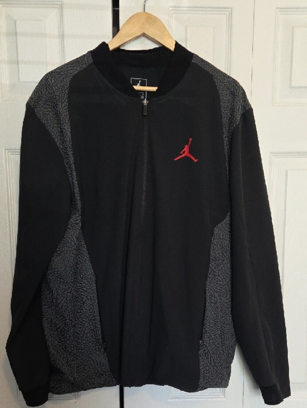 Nike Black and Red Jordan Zip Jacket